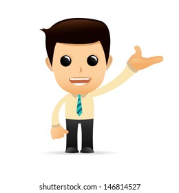 Funny Cartoon presentation illustration design, Support advertising,paperwork,brochure,document,web designer,and everything print