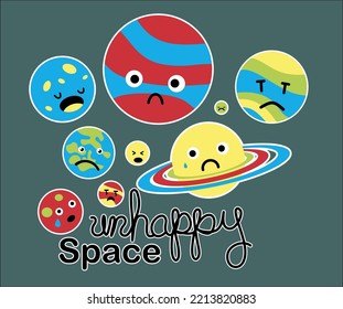Funny Cartoon Print design.  Editable colors and vector curves.  For your t-shirts, stickers or cover designs. Hope you like it. 