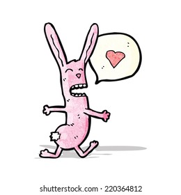 funny cartoon rabbit