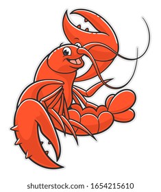 Crawfish Chef Mascot Stock Vector (royalty Free) 207909133 