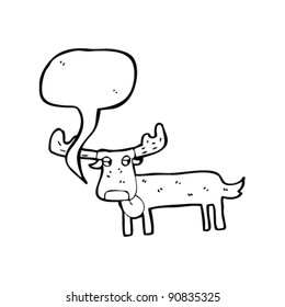 funny cartoon reindeer