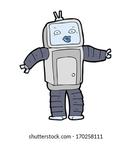 robot de caricatura divertido