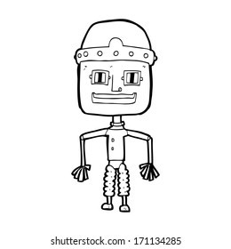 funny cartoon robot