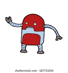 funny cartoon robot