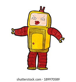 funny cartoon robot