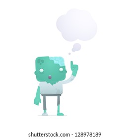 funny cartoon robot in various poses for use in advertising, presentations, brochures, blogs, documents and forms, etc.