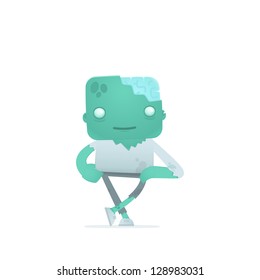 funny cartoon robot in various poses for use in advertising, presentations, brochures, blogs, documents and forms, etc.