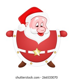 Funny Cartoon Santa Stock Vector (Royalty Free) 266533070 | Shutterstock