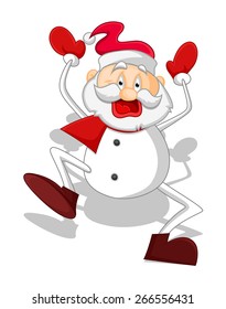 Funny Cartoon Santa Dancing
