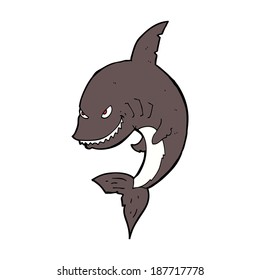 funny cartoon shark