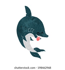 tiburón de caricatura divertido