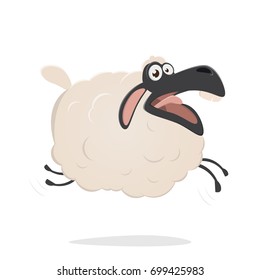 funny cartoon sheep