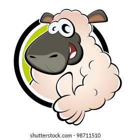 funny cartoon sheep