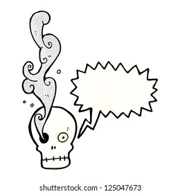 funny cartoon skull