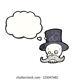 funny cartoon skull