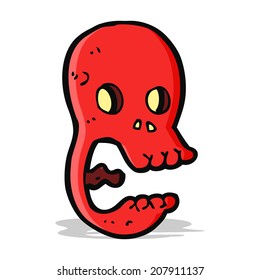 funny cartoon skull