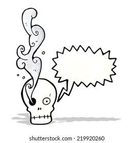 funny cartoon skull