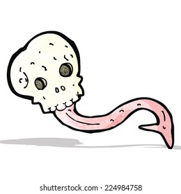 funny cartoon skull