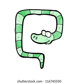 serpiente de caricatura divertida
