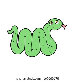 serpiente de caricatura divertida