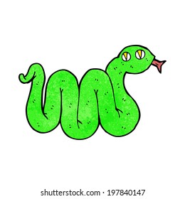 lustige Kartoonschlange