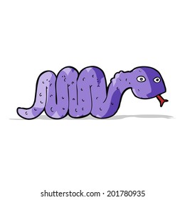 serpiente de caricatura divertida