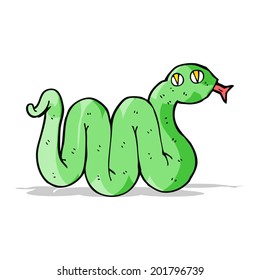 lustige Kartoonschlange