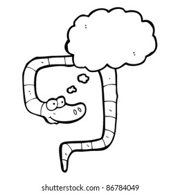 funny cartoon snake with speech bubble