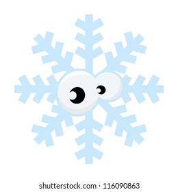 funny cartoon snowflake