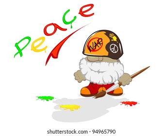 funny cartoon soldier