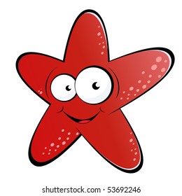 funny cartoon starfish