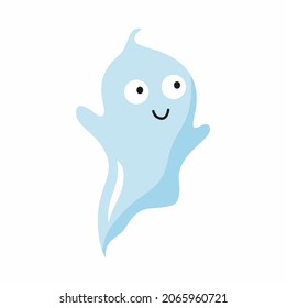 Famoso estilo de caricatura fantasma. Personaje para celebrar Halloween.