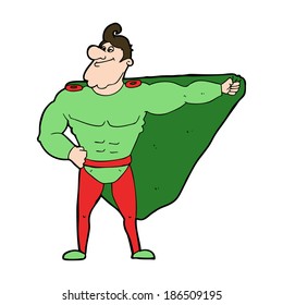 funny cartoon superhero