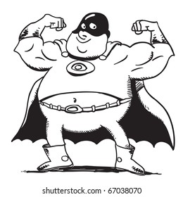 734 Fat superhero cartoon Images, Stock Photos & Vectors | Shutterstock