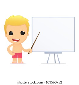 funny cartoon tourist in various poses for use in advertising, presentations, brochures, blogs, documents and forms, etc.