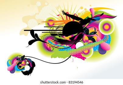 funny cartoon vector character