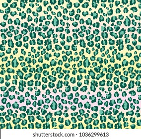 Funny cartoon Vector jaguar pattern. Trendy new Vector leopard texture. Background of leopard skin