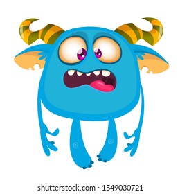 Cartoon Smart Monster Wearing Eyeglasses Stock Illustration 1466072489