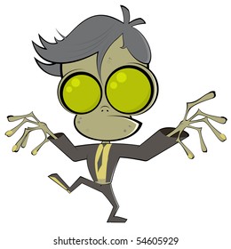 funny cartoon zombie