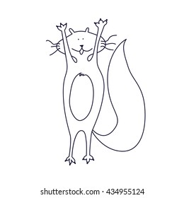 Funny cat.