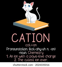 funny cat animal pun cation pet owner love cats unisex jersey design vector illustration for use in design and print wall art poster canvas
