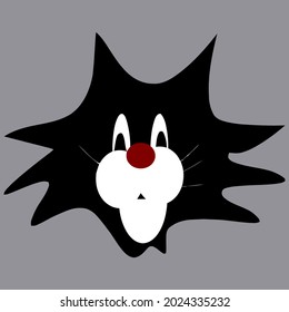 funny cat animal wo jersey long design vector illustration for use in design and print wall art poster canvas