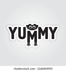 Gato gracioso, gato con taza de café usada para el logo