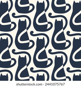 Funny Cat Designs in Fabric, Wallpaper and Home Decor