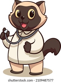 Funny Cat doctor ready To make You Health
