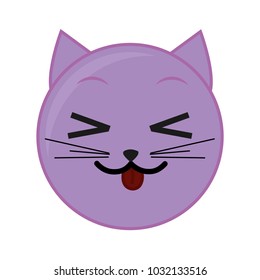 funny cat face emoji expression