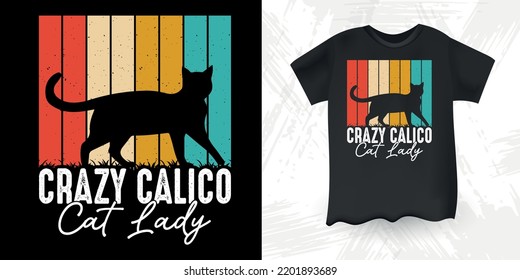 Funny Cat Lover Vintage Cat T-shirt Design