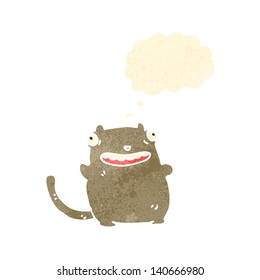 funny cat retro cartoon