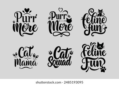 Funny Cat  short Quotes T-Shirt for International Cat Day