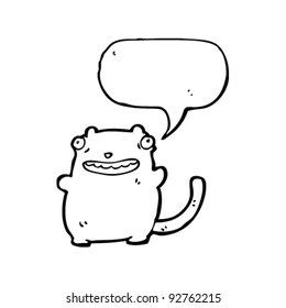 funny cat with speech bubble